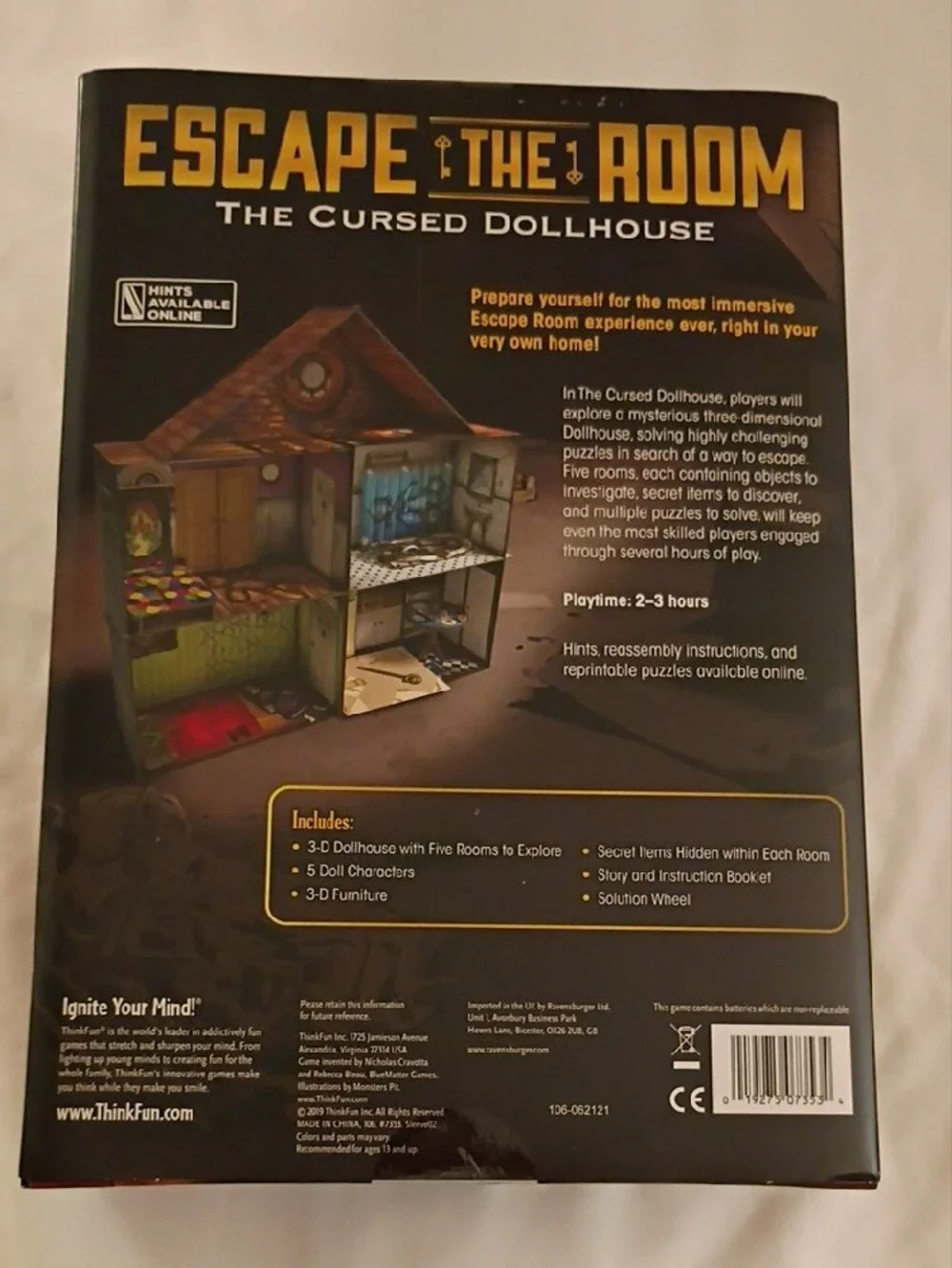 NWT Escape The Room The Cursed Dollhouse Board Game